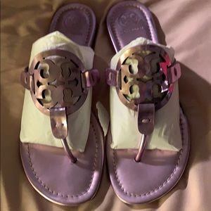 Tory Burch mirror metallic Rosa Millers